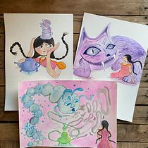 Meu projeto do curso: Introdução à ilustração infantil. Traditional illustration, Fine Arts, Painting, Pencil Drawing, Drawing, Watercolor Painting, Children's Illustration, and Narrative project by Geovana Candido Carvalho - 01.16.2024