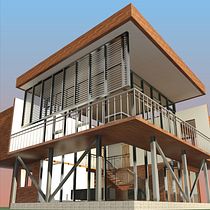 Mi proyecto del curso: Diseño y modelado arquitectónico 3D con Revit. Projekt z dziedziny 3D,  Architektura, Architektura wnętrz,  Modelowanie 3D, Architektura c, frowa i Wizualizacja architektoniczna użytkownika Aura Santana - 17.01.2024
