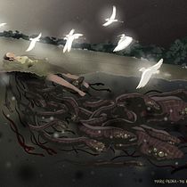 Digital concept illustration: : The River. Digital Illustration, Digital Drawing, and Editorial Illustration project by Marie Nogues - 01.16.2024