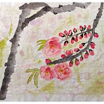 Mi proyecto del curso: Pintura sumi-e a color para ilustraciones florales. Traditional illustration, Fine Arts, Painting, Botanical Illustration & Ink Illustration project by Jose Antonio Dominguez - 01.17.2024