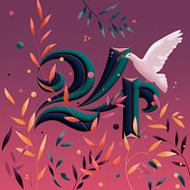 My project for course: Artistic Lettering: Tips to Decorate your Letters Ein Projekt aus dem Bereich Traditionelle Illustration, Bildende Künste, Lettering und 3-D-Lettering von Valya Papadopoulou - 26.12.2023