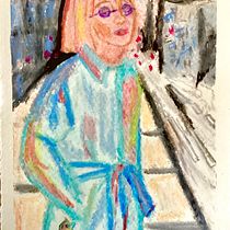 Mein Abschlussprojekt für den Kurs: Ausdrucksstarke Porträtzeichnung mit Pastellkreide. Un projet de Illustration traditionnelle, Beaux Arts, Dessin, Dessin de portrait , et Dessin artistique de jil_sternchen - 18.01.2024