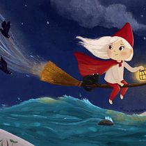Mon projet du cours : Illustration jeunesse sur Procreate : créez une scène magique. Ilustração digital, Ilustração infantil, Pintura digital, e Álbum ilustrado projeto de Marie Duburque - 18.01.2024