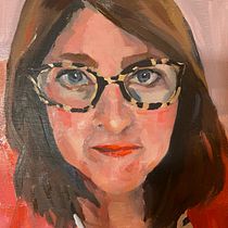 Self Portrait - My project for course: Portrait Painting with Oil: Explore Light and Shade. Fine Arts, Painting, and Oil Painting project by Mary Steenburgh - 01.16.2024