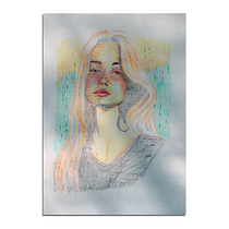 Mon projet du cours : Dessin de portraits expressifs aux crayons de couleur . Drawing, Portrait Drawing, Sketchbook, and Colored Pencil Drawing project by anthony begue - 01.18.2024