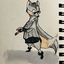Mein Abschlussprojekt für den Kurs: Tierfiguren in Aquarell für Kinderbücher. Traditional illustration, Fine Arts, Painting, Drawing, Watercolor Painting, Children's Illustration, and Narrative project by Ani Saldadze - 01.18.2024