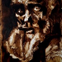 My project for course: Expressive Monochromatic Oil Portraits. Fine Arts, Painting, Portrait Drawing, and Oil Painting project by Shira Ness - 01.16.2024