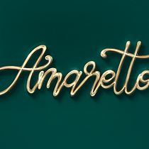Amaretto. Un projet de T, pographie, Design t , et pographique de mybeigeboutique - 20.01.2024