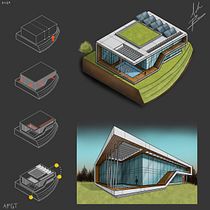Mi proyecto del curso: Sketching arquitectónico y artístico con Procreate. Architecture, Sketching, Digital Illustration, Digital Architecture, and Architectural Illustration project by andy_apgt - 01.21.2024