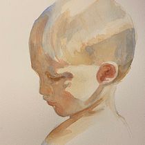 My project for course: Illustrated Portrait in Watercolor. Un projet de Illustration traditionnelle, Beaux Arts, Peinture, Dessin, Aquarelle, Dessin de portrait , et Dessin artistique de Linda Wåhlander - 21.01.2024