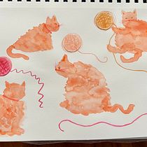 My project for course: Creative Watercolor Sketching for Beginners. Traditional illustration, Sketching, Creativit, Drawing, Watercolor Painting, and Sketchbook project by cetay72 - 01.21.2024