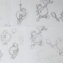 Meu projeto do curso: Introdução à criação de personagens estilo cartoon. Un projet de Illustration traditionnelle, Conception de personnages , et Dessin de Kátia Maria de Lima Araújo - 21.01.2024