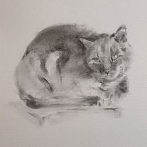 Mein Abschlussprojekt für den Kurs: Ausdrucksstarkes Zeichnen mit Holzkohle. Fine Arts, Drawing, Portrait Drawing, and Naturalistic Illustration project by Katrin Krammer - 01.21.2024