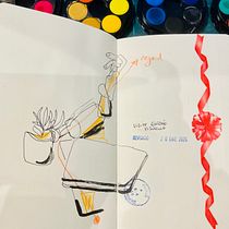 Mon projet du cours : Esquisse urbaine : dessinez une ville en mouvement. Projekt z dziedziny Trad, c, jna ilustracja, Sketching,  R, sunek, Malowanie akwarelą,  R, sunek architektoniczn i Sketchbook użytkownika Claire Cordier - 21.01.2024