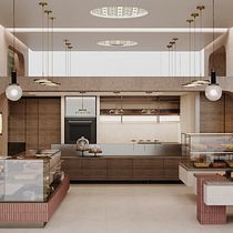 "Allotino" a French-Middle Eastern Patiserie in Greece.. Interior Architecture, Interior Design, Interior Decoration, Retail Design, and Spatial Design project by Maria Nefeli Pachta - 01.20.2024