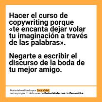 Mi proyecto del curso: Copywriting para copywriters. Advertising, Cop, writing, Stor, telling, and Communication project by saravidalb - 01.21.2024