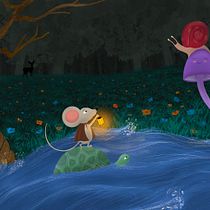 My project for course: Children’s Illustration with Procreate: Paint Magical Scenes. Ilustração digital, Ilustração infantil, Pintura digital, e Álbum ilustrado projeto de dasha_4 - 21.01.2024