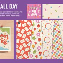 My project for course: Pattern design for homeware products. Projekt z dziedziny Projektowanie graficzne, Projektowanie produktowe, Pattern design, Ilustracja c i frowa użytkownika Silvia Amtmann - 21.01.2024