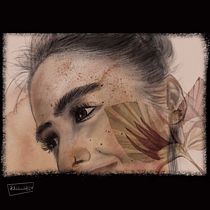 Mi proyecto del curso: Retrato ilustrado con Procreate. Projekt z dziedziny Trad, c, jna ilustracja, Grafika wektorowa, Ilustracja c, frowa i Portret użytkownika María Cristina Maldonado Marchán - 19.01.2024