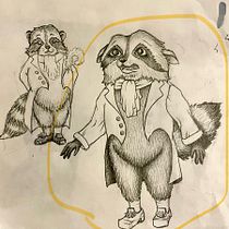 My project for course: Anthropomorphic Character Creation. Traditional illustration, Character Design, Drawing, and Watercolor Painting project by Tina Schroeder - 01.22.2024