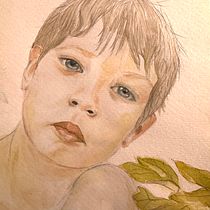 My project for course: Watercolor Portrait from a Photo. Traditional illustration, Watercolor Painting, and Portrait Drawing project by Anja Nardi - 01.18.2024