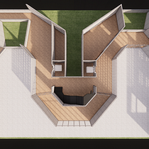 My project for course: Modeling for Parametric Buildings with Revit . Un projet de 3D, Architecture, Architecture d'intérieur, Modélisation 3D, Architecture numérique , et ArchVIZ de Marcelo Guerrero - 01.01.2024