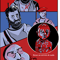 Ilustración vectorial de película: Cuando acecha la maldad. Un proyecto de Ilustración vectorial, Diseño de carteles e Ilustración digital de Julián Tejeda - 22.01.2024