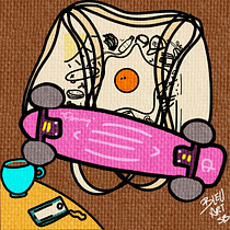 My skate and art project: Bleu sb (project made out of my two passions "skateboarding and arts"💙. Consultoria criativa, Criatividade, Arte urbana, e Desenho artístico projeto de Rhinna Sosa - 22.01.2024