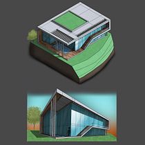 My project for course: Artistic Architectural Sketching with Procreate. Architecture, Sketching, Digital Illustration, Digital Architecture, and Architectural Illustration project by Yari - 01.23.2024