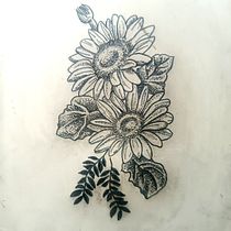 Mi proyecto del curso: Tatuaje botánico con puntillismo. Ilustração tradicional, Desenho de tatuagens e Ilustração botânica projeto de Maca Artista - 23.01.2024