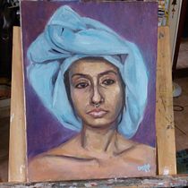 Meu projeto do curso: Pintura a óleo: explore a criatividade no retrato. Projekt z dziedziny  Sztuki piękne,  Malarstwo, Portret i Malarstwo olejowe użytkownika Danilo Campos - 23.01.2024