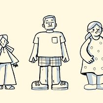 Mi proyecto del curso: Diseño de personajes con anatomía estilizada. Projekt z dziedziny Trad, c, jna ilustracja, Projektowanie postaci,  R, sunek, R, sunek anatomiczn, Projektowanie graficzne, Grafika wektorowa, Ilustracja c, frowa, Ilustracje dla dzieci, R, sunek c i frow użytkownika Mary Romero - 23.01.2023