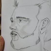 My project for course: Portrait Sketchbooking: Explore the Human Face. Projekt z dziedziny Sketching,  R, sunek, Portret,  R, sunek art, st, czn i Sketchbook użytkownika Nataliia - 31.01.2024