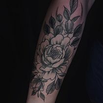 Mi proyecto del curso: Tatuaje botánico con puntillismo. Ilustração tradicional, Desenho de tatuagens e Ilustração botânica projeto de Johanna Zambrano - 23.01.2024