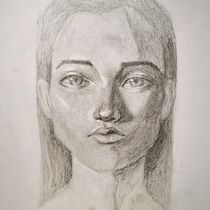 Mi proyecto del curso: Retratos realistas a lápiz: luz, sombra y proporción. Traditional illustration, Fine Arts, Sketching, Pencil Drawing, Drawing, Portrait Drawing, Realistic Drawing, Artistic Drawing, and Figure Drawing project by angelinadalbuoni - 01.23.2024