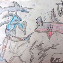 Mi proyecto del curso: Diario de dibujo: crea personajes fantásticos, marinos!!! Ein Projekt aus dem Bereich Design von Figuren, Skizzenentwurf, Bleistiftzeichnung, Zeichnung und Sketchbook von Jared David Mahecha Ruiz - 23.01.2024
