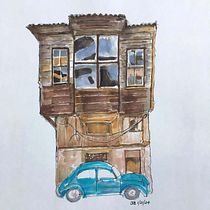 My project for course: Expressive Architectural Sketching with Colored Markers. Sketching, Drawing, Architectural Illustration, Sketchbook & Ink Illustration project by ecaepb2u - 01.19.2024