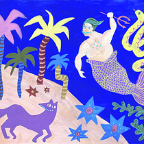 My project for course: Expressive Mixed-Media Illustration: Find Your Creative Flow. Un progetto di Illustrazione tradizionale, Bozzetti, Creatività, Disegno artistico e Pittura gouache di turidreinicke - 24.01.2024