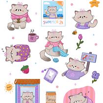 Il mio progetto del corso: Illustrazione kawaii: crea personaggi adorabili  Ein Projekt aus dem Bereich Traditionelle Illustration, Design von Figuren und Manga von Chiara Mallus - 24.01.2024