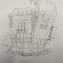 Mi proyecto del curso: Dibujo arquitectónico expresivo con marcadores de colores. Sketching, Drawing, Architectural Illustration, Sketchbook & Ink Illustration project by Joaquin Casacuberta Gras - 01.24.2024