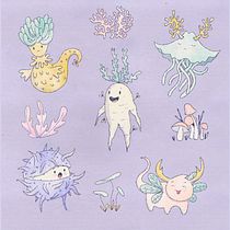 My project for course: Illustration of Adorable Characters Inspired by Nature. Character Design, Drawing, Digital Illustration, and Digital Drawing project by Claudia Valencia - 01.25.2024