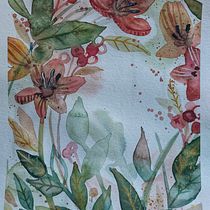 Mój projekt z kursu: Piękno akwarelowych kwiatów: poczuj więź z naturą. Ilustração tradicional, Pintura, Pintura em aquarela e Ilustração botânica projeto de basia_b - 25.01.2024