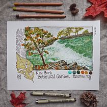 My project for course: Watercolor Travel Journal. Traditional illustration, Watercolor Painting, and Sketchbook project by Connie - 01.25.2024