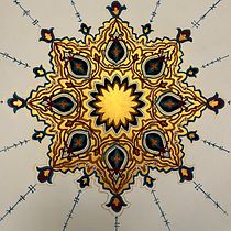 My project for course: Introduction to Islamic Art: Create Biomorphic Patterns Ein Projekt aus dem Bereich Malerei, Musterdesign, Zeichnung, Aquarellmalerei und Illustration mit Tinte von nishatanjum313 - 23.01.2024