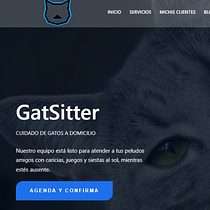 GATSITTER. Projekt z dziedziny UX / UI, Informat, ka, Web design, Tworzenie stron internetow, ch, Programowanie bez kodu, Projektowanie produktu c i frowego użytkownika sananguren - 26.01.2024