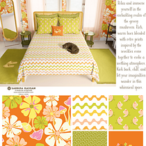 My project for course: Pattern design for homeware products "Groovy Mushroom". Graphic Design, Product Design, Pattern Design, and Digital Illustration project by srassam - 01.25.2024