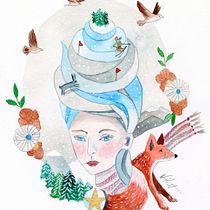 My project for course: Watercolor Techniques for Dreamlike Illustrations. Traditional illustration, Drawing, Watercolor Painting, and Editorial Illustration project by Nicole Pratt - 01.26.2024