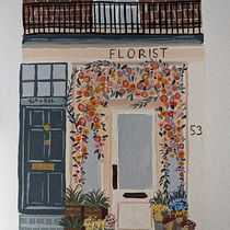 The Flower Shop - Gouache Techniques for Illustration. Traditional illustration, Sketching, Creativit, Drawing, Watercolor Painting, Sketchbook, and Gouache Painting project by Christina VT - 01.26.2024