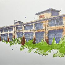 My project for course: Expressive Architectural Sketching with Colored Markers. Sketching, Drawing, Architectural Illustration, Sketchbook & Ink Illustration project by Lisa Alm - 01.26.2024