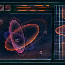 Mein Abschlussprojekt für den Kurs: Retrofuturistische Illustration mit Procreate. Projekt z dziedziny Ilustracja c, frowa, R, sunek c i frow użytkownika zhao - 26.01.2024